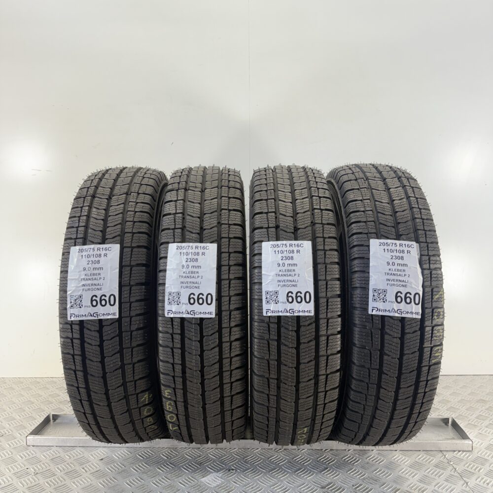 Pneumatici Usati 205 75 R16C 110/108 Kleber Transalp 2 99% Invernali | Gomme Usate | PrimaGomme.it Pneumatici Usati 205 75 R16C 110/108 Kleber Transalp 2 99% Invernali