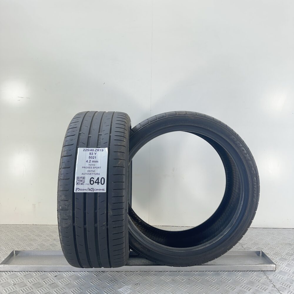 Pneumatici Usati 225 40 ZR19 93Y Toyo Proxes Sport Estive | Gomme Usate | PrimaGomme.it Pneumatici Usati 225 40 ZR19 93Y Toyo Proxes Sport Estive - immagine 4