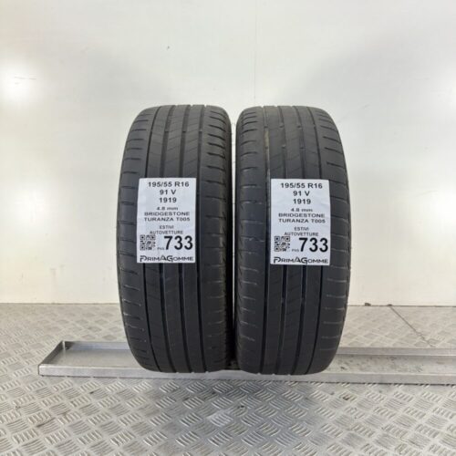 Pneumatici Usati 195 55 R16 91V Bridgestone Turanza T005 Estive