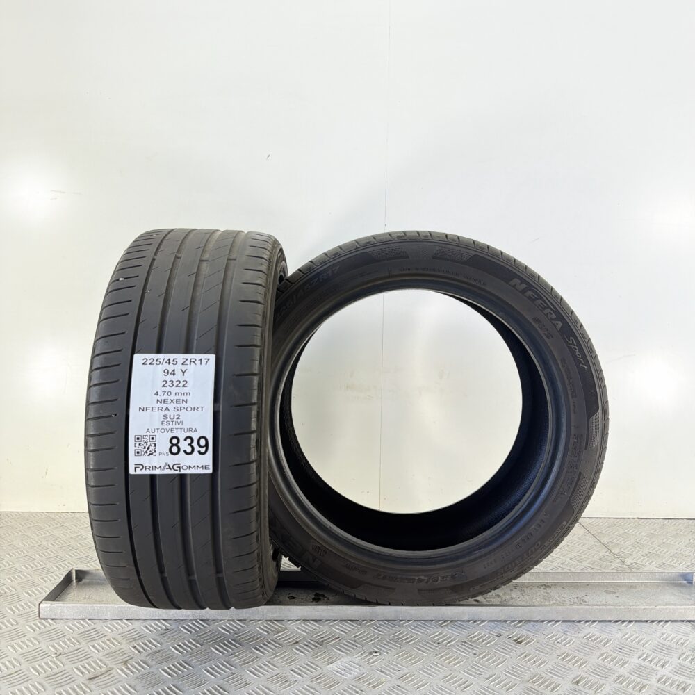 Pneumatici Usati 225 45 ZR17 94Y Nexen Nfera Sport Estive | Gomme Usate | PrimaGomme.it Pneumatici Usati 225 45 ZR17 94Y Nexen Nfera Sport Estive - immagine 4
