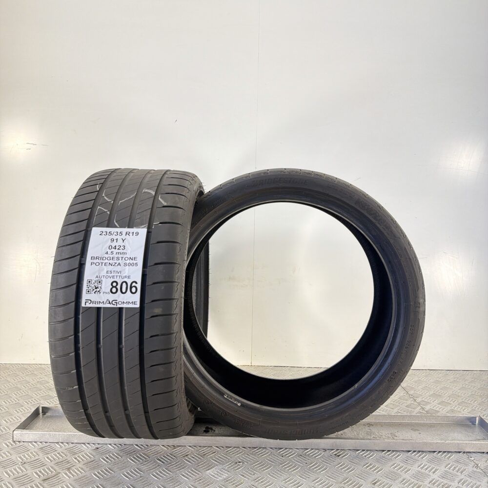 Pneumatici Usati 235 35 R19 91Y Bridgestone Potenza S005 Estive | Gomme Usate | PrimaGomme.it Pneumatici Usati 235 35 R19 91Y Bridgestone Potenza S005 Estive - immagine 2