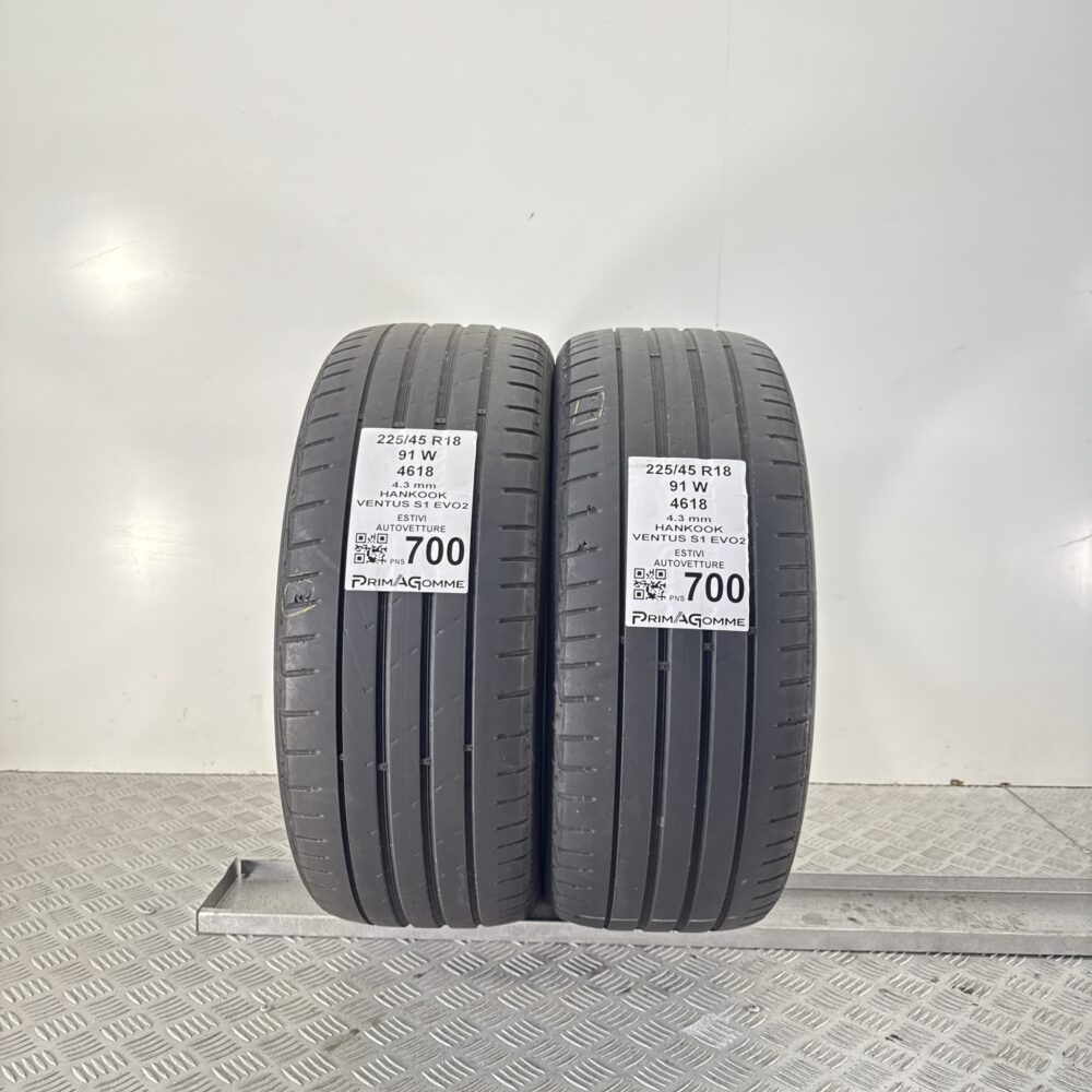 Pneumatici Usati 225 45 R18 91W Hankook Ventus S1 Evo2 Estive | Gomme Usate | PrimaGomme.it Pneumatici Usati 225 45 R18 91W Hankook Ventus S1 Evo2 Estive