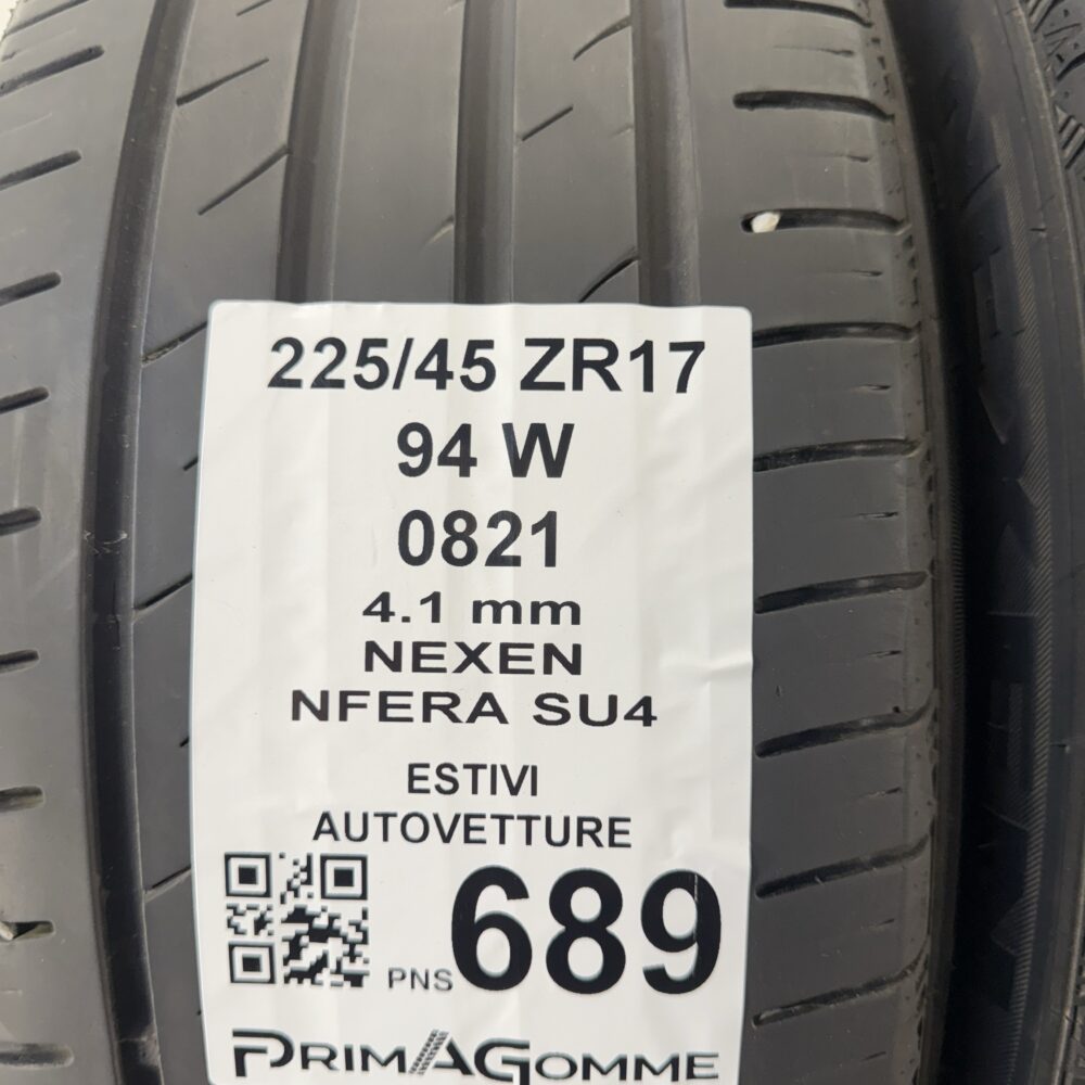 Pneumatici Usati 225 45 ZR17 94W Nexen Nfera SU4 Estive | Gomme Usate | PrimaGomme.it Pneumatici Usati 225 45 ZR17 94W Nexen Nfera SU4 Estive - immagine 3
