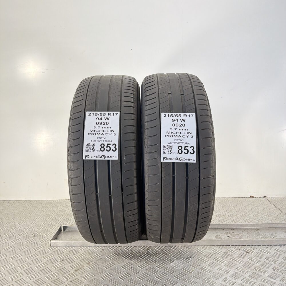 Pneumatici Usati 215 55 R17 94W Michelin Primacy 3 Estive | Gomme Usate | PrimaGomme.it Pneumatici Usati 215 55 R17 94W Michelin Primacy 3 Estive