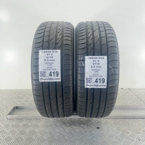 Pneumatici Usati 205 55 R16 91V Nokian Line 93% Estive