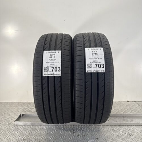 Pneumatici Usati 215 50 R19 92V Toyo Proxes R40 78% Estive