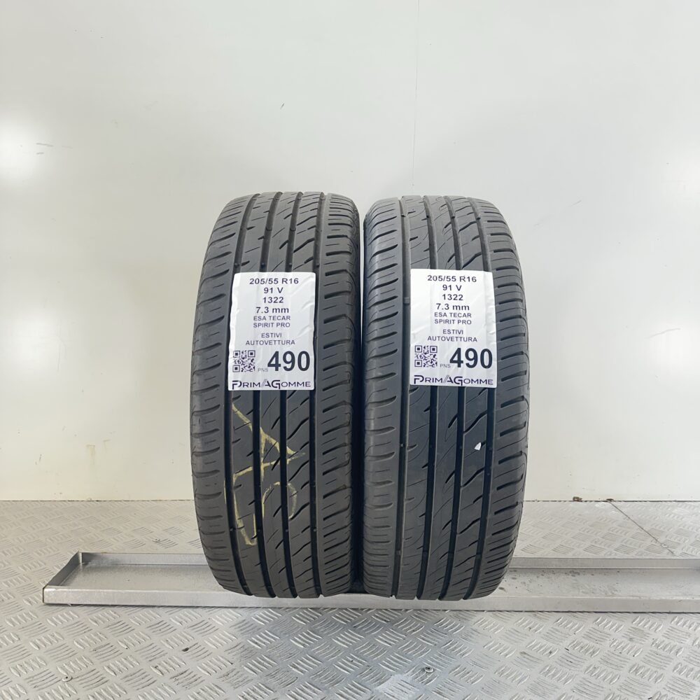 Pneumatici Usati 205 55 R16 91V ESA TECAR Spirit Pro 99% Estive | Gomme Usate | PrimaGomme.it Pneumatici Usati 205 55 R16 91V ESA TECAR Spirit Pro 99% Estive