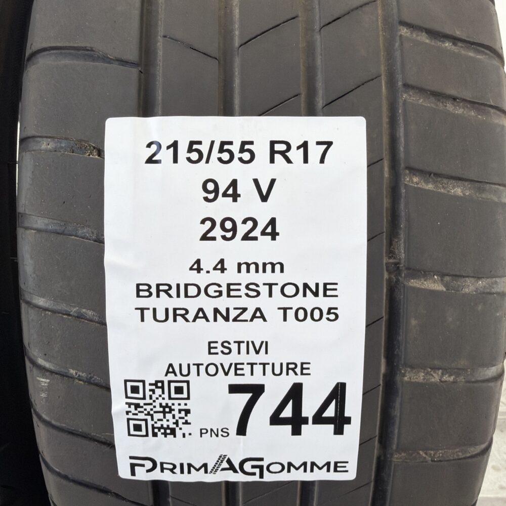 Pneumatici Usati 215 55 R17 94V Bridgestone Turanza T005 Estive | Gomme Usate | PrimaGomme.it Pneumatici Usati 215 55 R17 94V Bridgestone Turanza T005 Estive - immagine 3