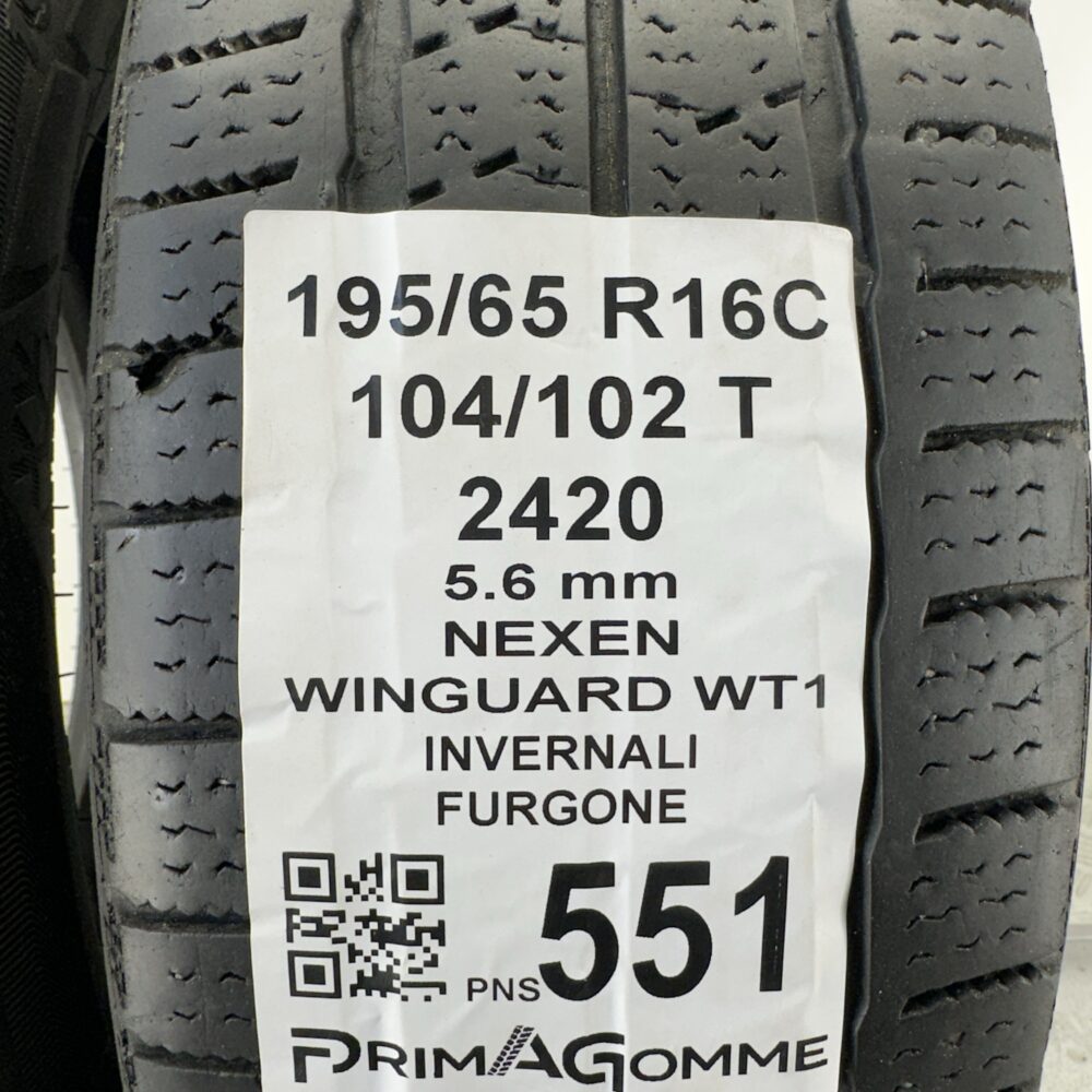 Pneumatici Usati 195 65 R16C 104/102T Nexen Winguard WT1 80% Invernali | Gomme Usate | PrimaGomme.it Pneumatici Usati 195 65 R16C 104/102T Nexen Winguard WT1 80% Invernali - immagine 3