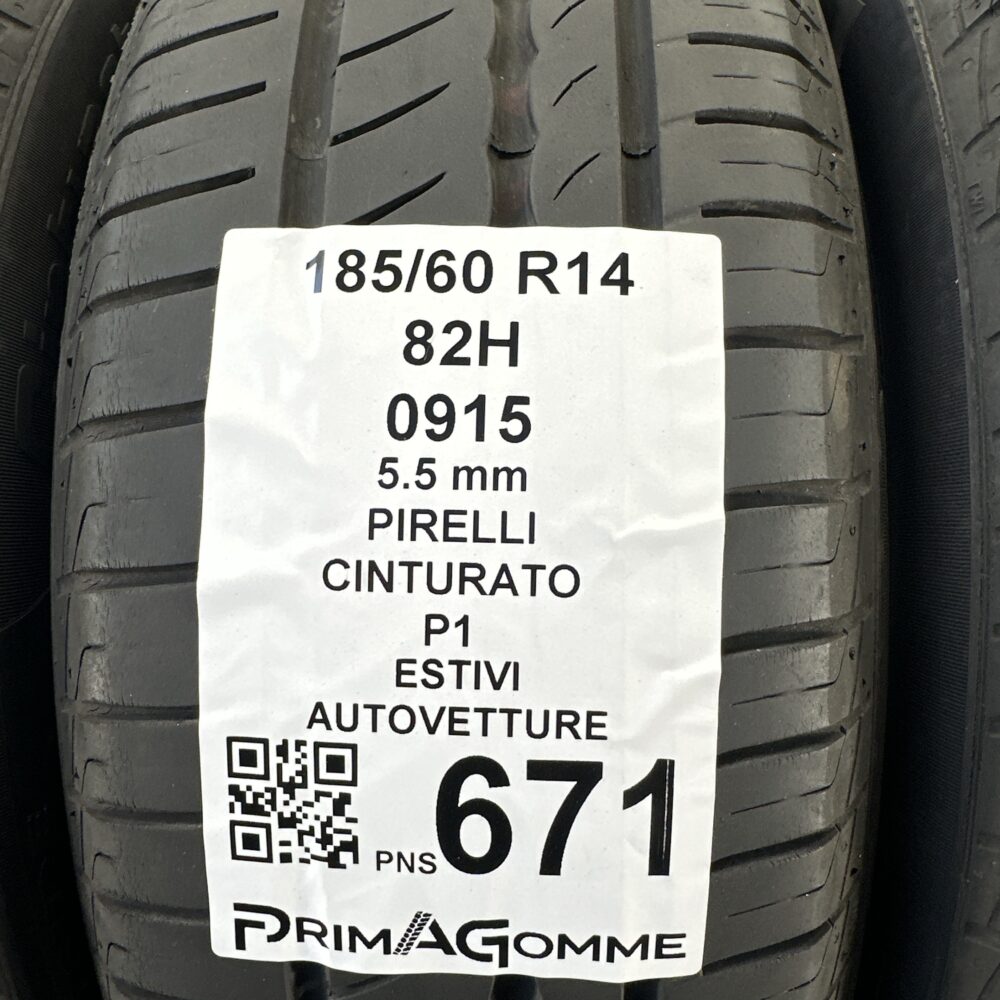 Pneumatici Usati 185 60 R14 82H Pirelli Cinturato P1 78% Estive | Gomme Usate | PrimaGomme.it Pneumatici usati 185 60 R14 Pirelli Cinturato P1 - foto 2