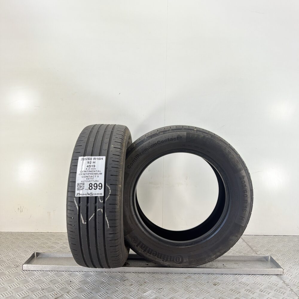 Gomme Usate 205 60 R16 92H Continental Contipremium Contact 5 Estive | Gomme Usate | PrimaGomme.it Gomme Usate 205 60 R16 92H Continental Contipremium Contact 5 Estive - immagine 4