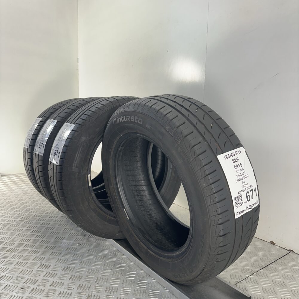 Pneumatici Usati 185 60 R14 82H Pirelli Cinturato P1 78% Estive | Gomme Usate | PrimaGomme.it Pneumatici Usati 185 60 R14 82H Pirelli Cinturato P1 78% Estive - immagine 6
