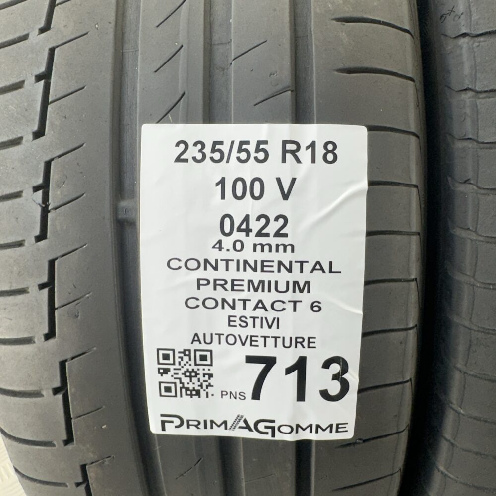 Pneumatici Usati 235 55 R18 100V Continental Premium Contact 6 Estive | Gomme Usate | PrimaGomme.it Pneumatici usati 235 55 R18 Continental Premium Contact 6 - foto 2
