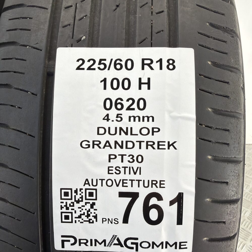 Pneumatici Usati 225 60 R18 100H Dunlop Grandtrek PT30 Estive | Gomme Usate | PrimaGomme.it Pneumatici Usati 225 60 R18 100H Dunlop Grandtrek PT30 Estive - immagine 3