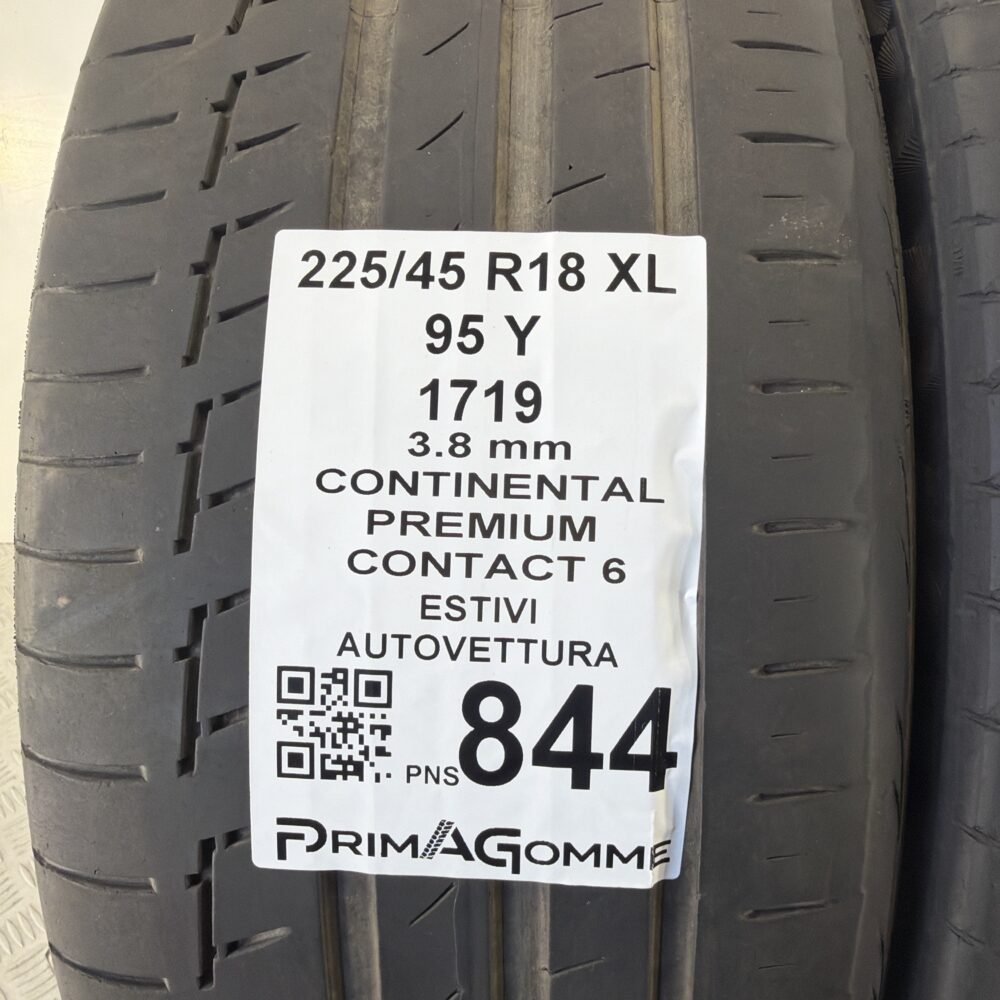 Pneumatici Usati 225 45 R18 XL 95Y Continental Premium Contact 6 Estive | Gomme Usate | PrimaGomme.it Pneumatici Usati 225 45 R18 XL 95Y Continental Premium Contact 6 Estive - immagine 3
