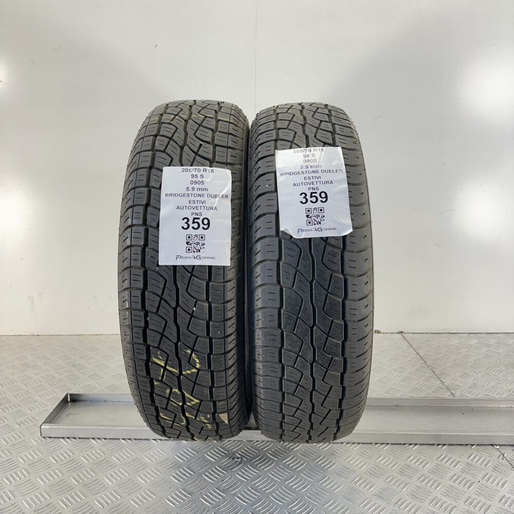 Pneumatici Usati 205 70 R15 95S Bridgestone Dueler 85% Estive | Gomme Usate | PrimaGomme.it Pneumatici Usati 205 70 R15 95S Bridgestone Dueler 85% Estive