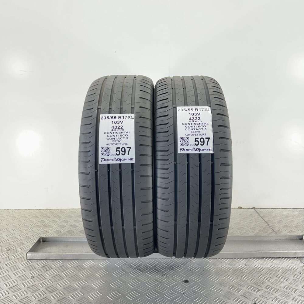 Pneumatici Usati 235 55 R17 XL 103V Continental Conti Eco Contact 5 Estive | Gomme Usate | PrimaGomme.it Pneumatici Usati 235 55 R17 XL 103V Continental Conti Eco Contact 5 Estive
