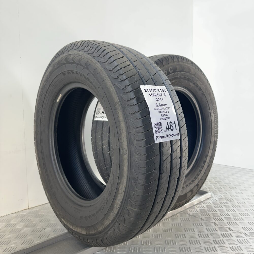 Pneumatici Usati 215 70 R15C 109/107S Continental Vanco 2 99% Estive | Gomme Usate | PrimaGomme.it Pneumatici Usati 215 70 R15C 109/107S Continental Vanco 2 99% Estive - immagine 4