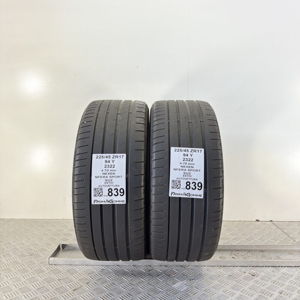 Pneumatici Usati 225 45 ZR17 94Y Nexen Nfera Sport Estive | Gomme Usate | PrimaGomme.it Pneumatici Usati 225 45 ZR17 94Y Nexen Nfera Sport Estive