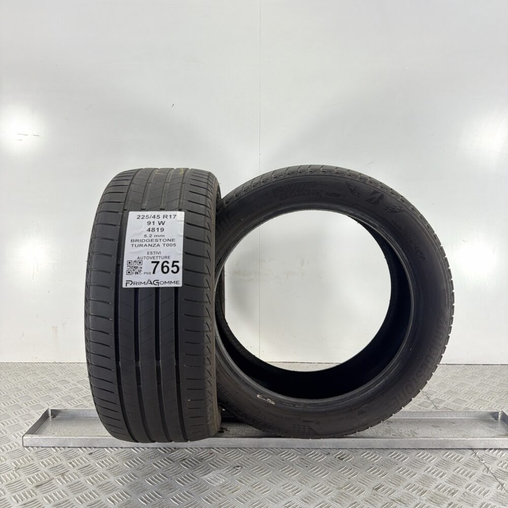 Pneumatici Usati 225 45 R17 91W Bridgestone Turanza T005 74% Estive | Gomme Usate | PrimaGomme.it Pneumatici Usati 225 45 R17 91W Bridgestone Turanza T005 74% Estive - immagine 4