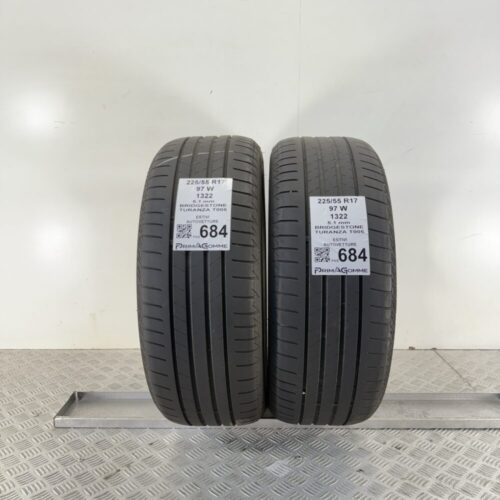 Pneumatici Usati 225 55 R17 97W Bridgestone Turanza T005 73% Estive