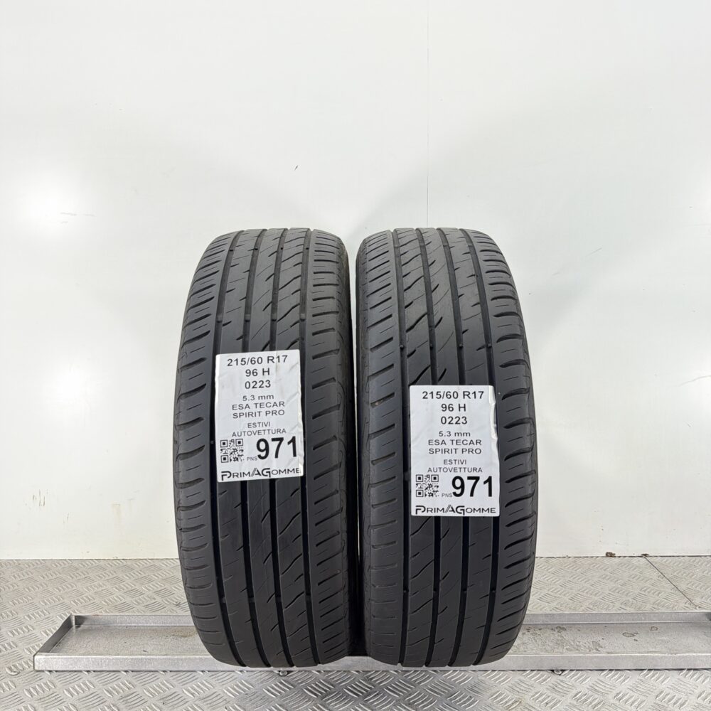 Pneumatici Usati 215 60 R17 96H ESA TECAR SPIRIT PRO 76% Estive | Gomme Usate | PrimaGomme.it Pneumatici Usati 215 60 R17 96H ESA TECAR SPIRIT PRO 76% Estive