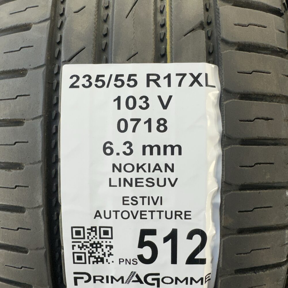 Pneumatici Usati 235 55 R17 XL 103V Nokian Line SUV 90% Estive | Gomme Usate | PrimaGomme.it Pneumatici usati 235 55 R17 Nokian Line SUV - foto 2