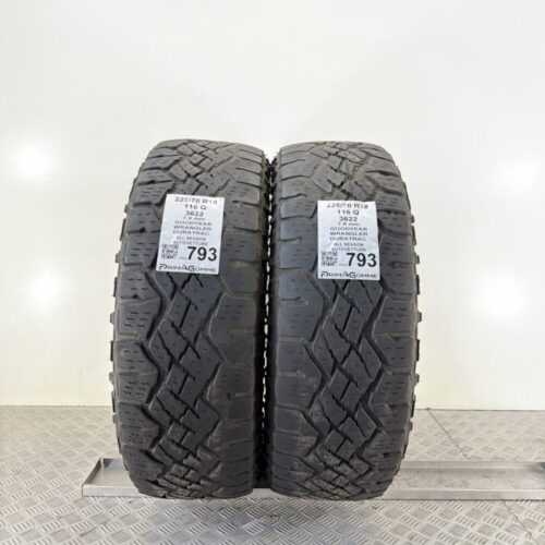 Pneumatici Usati 225 70 R18 116Q Goodyear Wrangler Duratrac 73% Quattro Stagioni