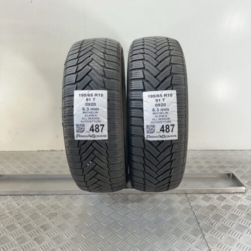 Pneumatici Usati 195 65 R15 91T Michelin Alpin 6 90% Quattro Stagioni