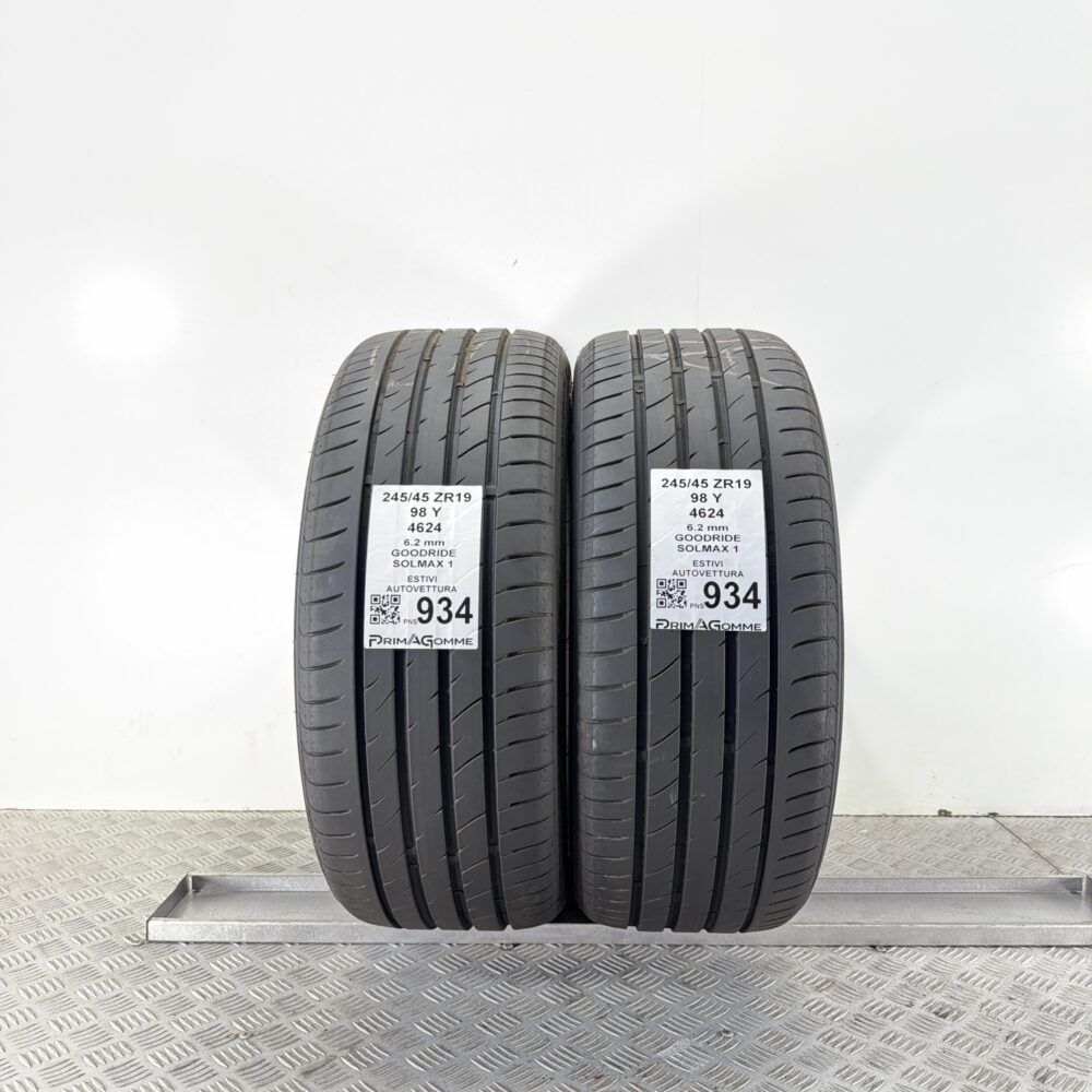 Pneumatici Usati 245 45 ZR19 98Y Goodride Solmax 1 88% Estive | Gomme Usate | PrimaGomme.it Pneumatici Usati 245 45 ZR19 98Y Goodride Solmax 1 88% Estive