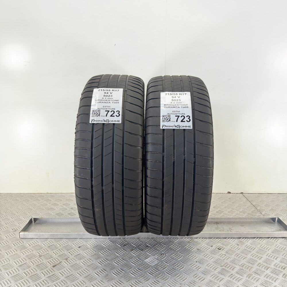 Pneumatici Usati 215 55 R17 94V Bridgestone Turanza T005 Estive | Gomme Usate | PrimaGomme.it Pneumatici Usati 215 55 R17 94V Bridgestone Turanza T005 Estive