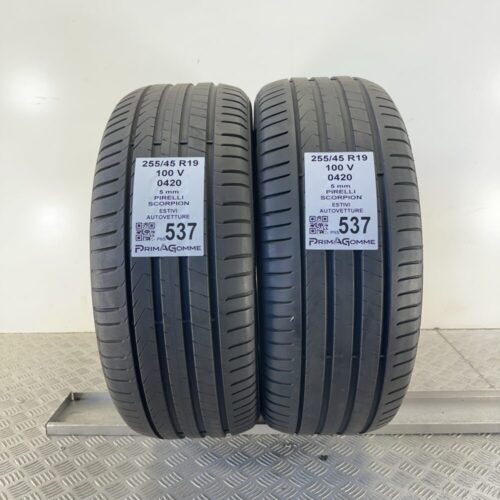 Pneumatici Usati 255 45 R19 100V Pirelli Scorpion 71% Estive
