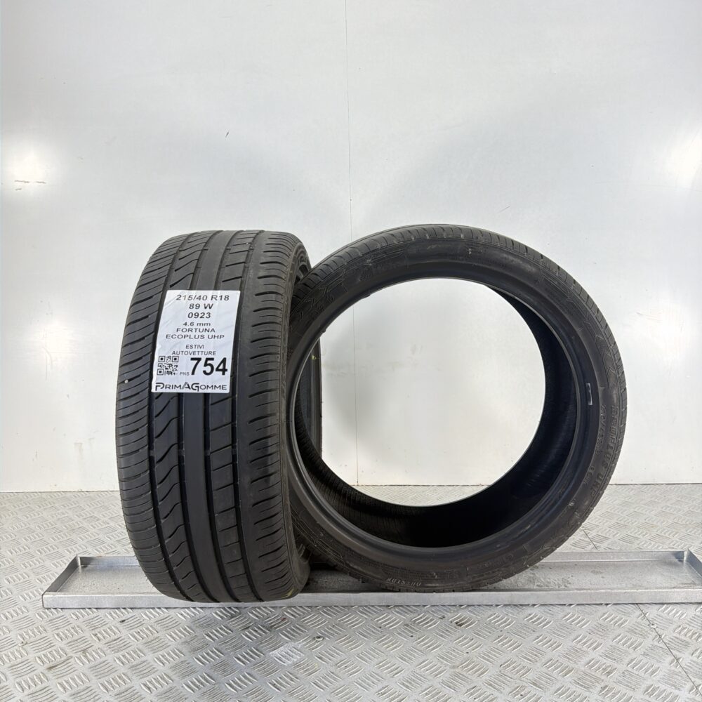 Pneumatici Usati 215 40 R18 89W Fortuna Ecoplus UHP Estive | Gomme Usate | PrimaGomme.it Pneumatici Usati 215 40 R18 89W Fortuna Ecoplus UHP Estive - immagine 4
