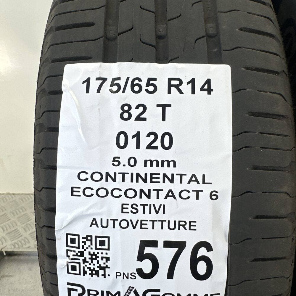 Pneumatici Usati 175 65 R14 82T Continental Ecocontact 6 71% Estive | Gomme Usate | PrimaGomme.it Pneumatici Usati 175 65 R14 82T Continental Ecocontact 6 71% Estive - immagine 3