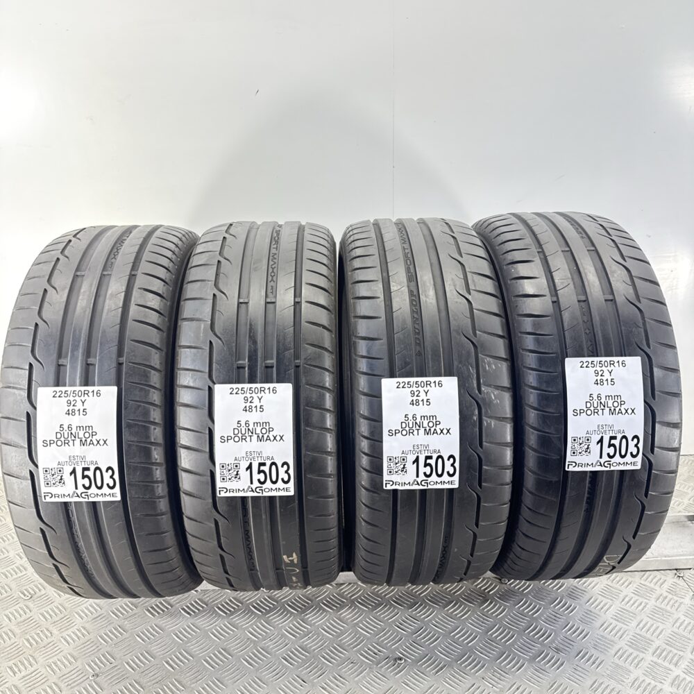 Gomme Usate 225 50 R16 92Y Dunlop Sport Maxx 80% Estive | Gomme Usate | PrimaGomme.it Gomme Usate 225 50 R16 92Y Dunlop Sport Maxx 80% Estive