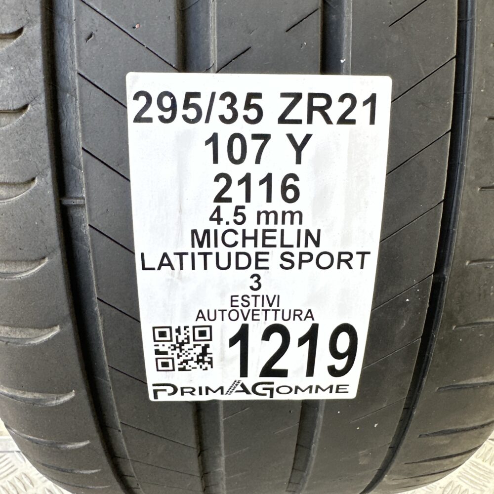 Pneumatico Usato 295 35 ZR21 107Y Michelin Latitude Sport 3 Estivo | Gomme Usate | PrimaGomme.it Pneumatico usato 295 35 ZR21 Michelin Latitude Sport 3 - foto 5