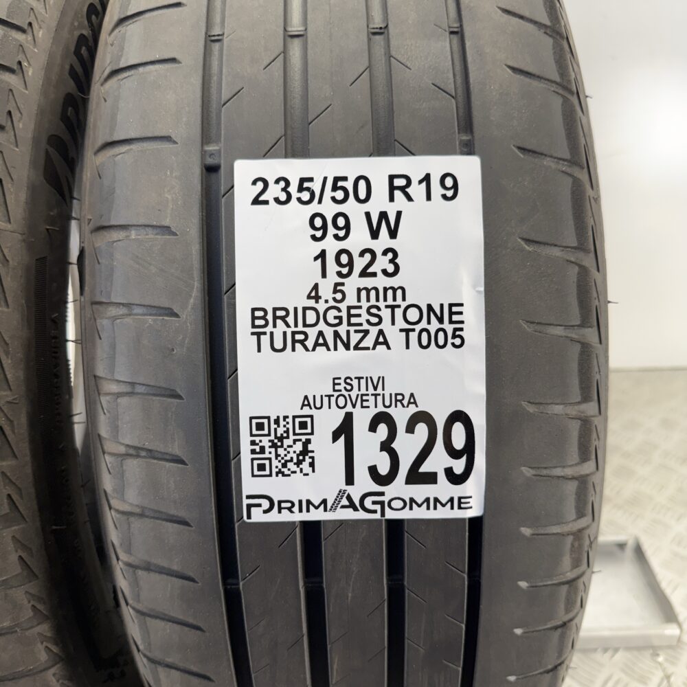 Gomme Usate 235 50 R19 99W Bridgestone Turanza T005 Estive | Gomme Usate | PrimaGomme.it Gomme Usate 235 50 R19 99W Bridgestone Turanza T005 Estive - immagine 3