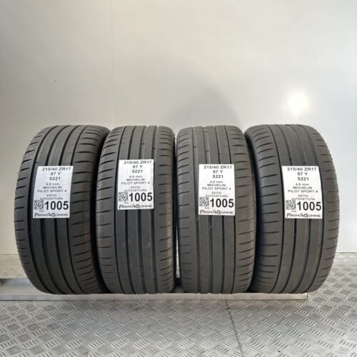 Gomme Usate 215 40 ZR17 87Y Michelin Pilot Sport 4 Estive