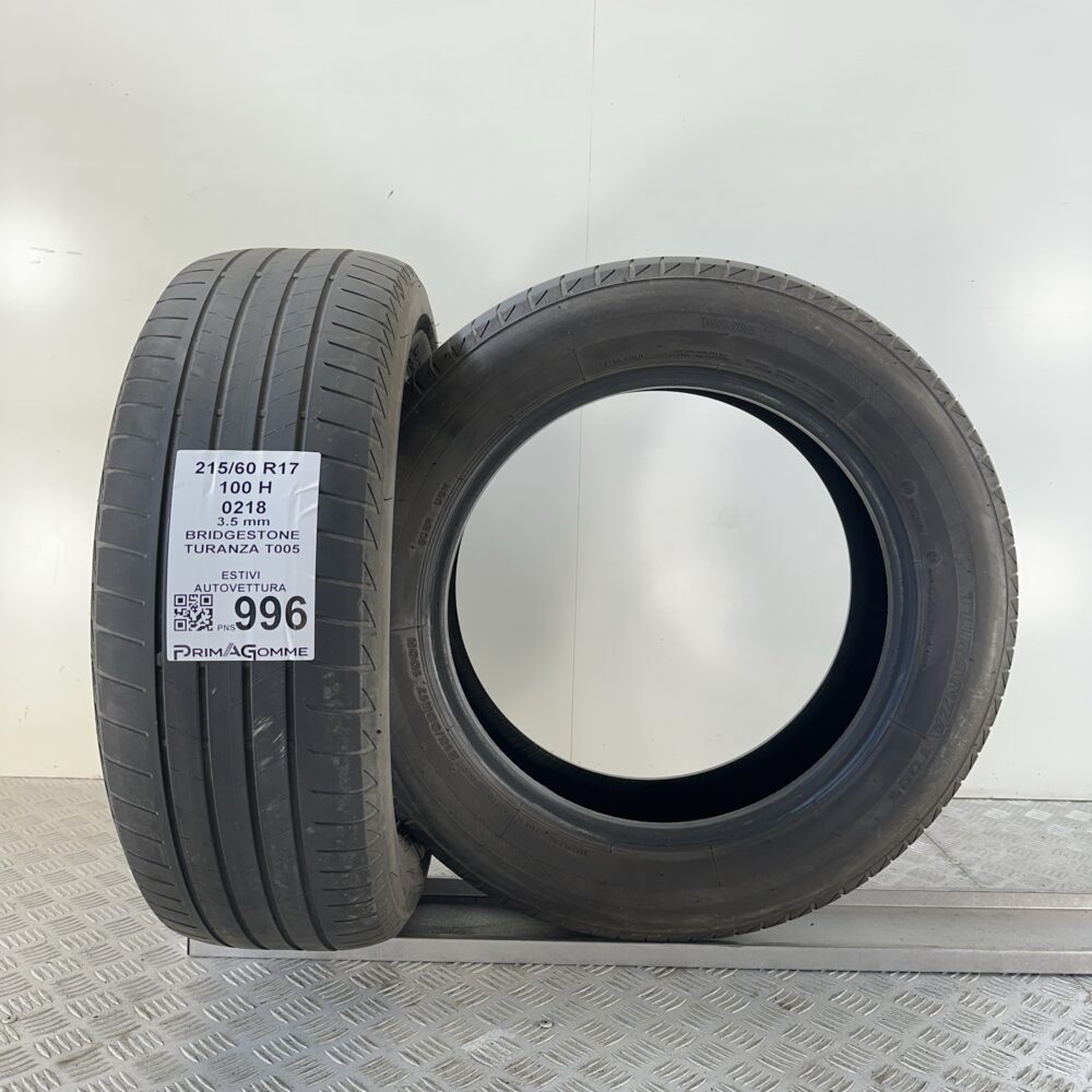 Gomme Usate 215 60 R17 100H Bridgestone Turanza T005 Estive | Gomme Usate | PrimaGomme.it Gomme Usate 215 60 R17 100H Bridgestone Turanza T005 Estive - immagine 5