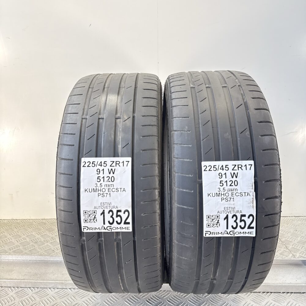 Gomme Usate 225 45 ZR17 91W Kumho Ecsta PS71 Estive | Gomme Usate | PrimaGomme.it Gomme Usate 225 45 ZR17 91W Kumho Ecsta PS71 Estive