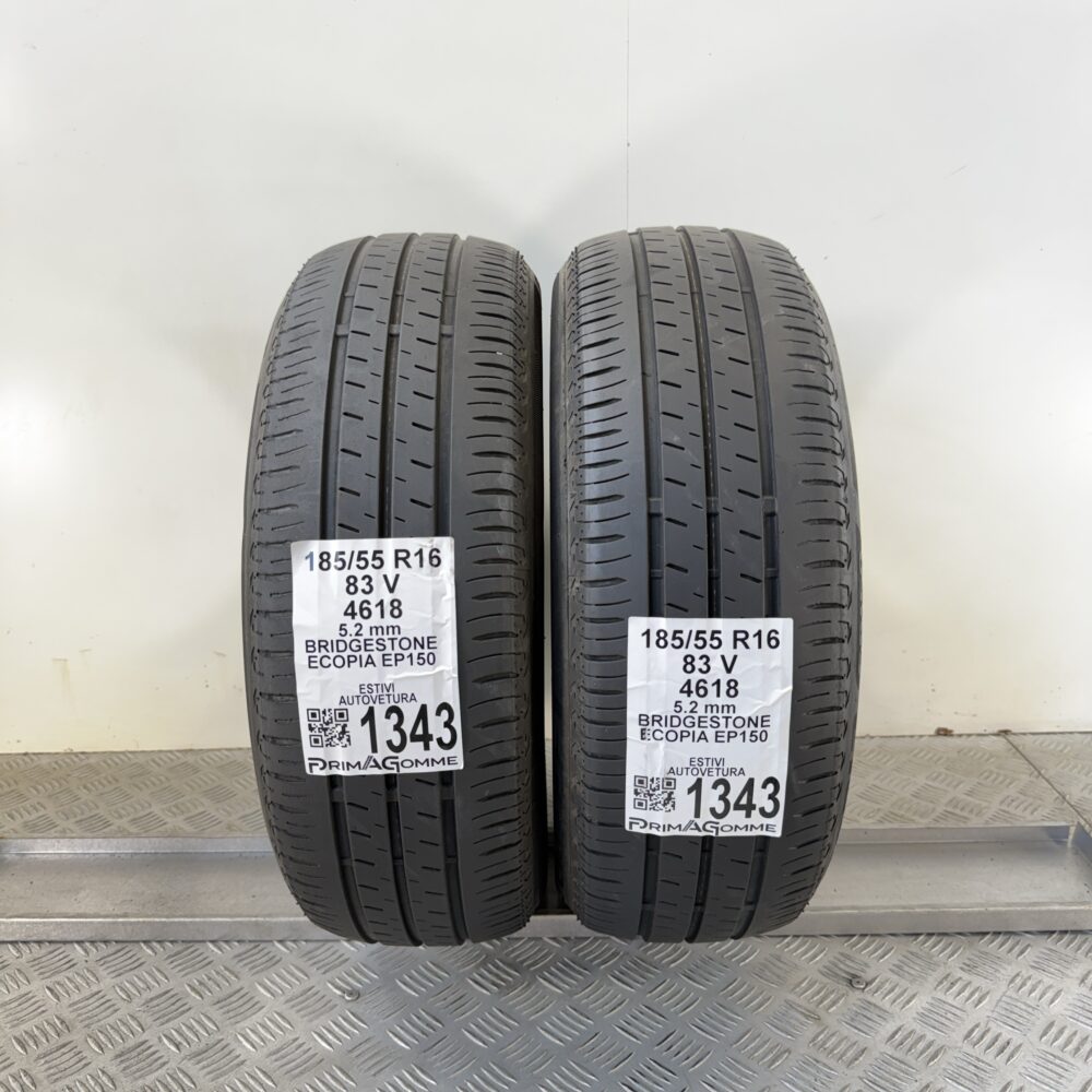 Gomme Usate 185 55 R16 83V Bridgestone Ecopia EP150 74% Estive | Gomme Usate | PrimaGomme.it Gomme Usate 185 55 R16 83V Bridgestone Ecopia EP150 74% Estive - immagine 10
