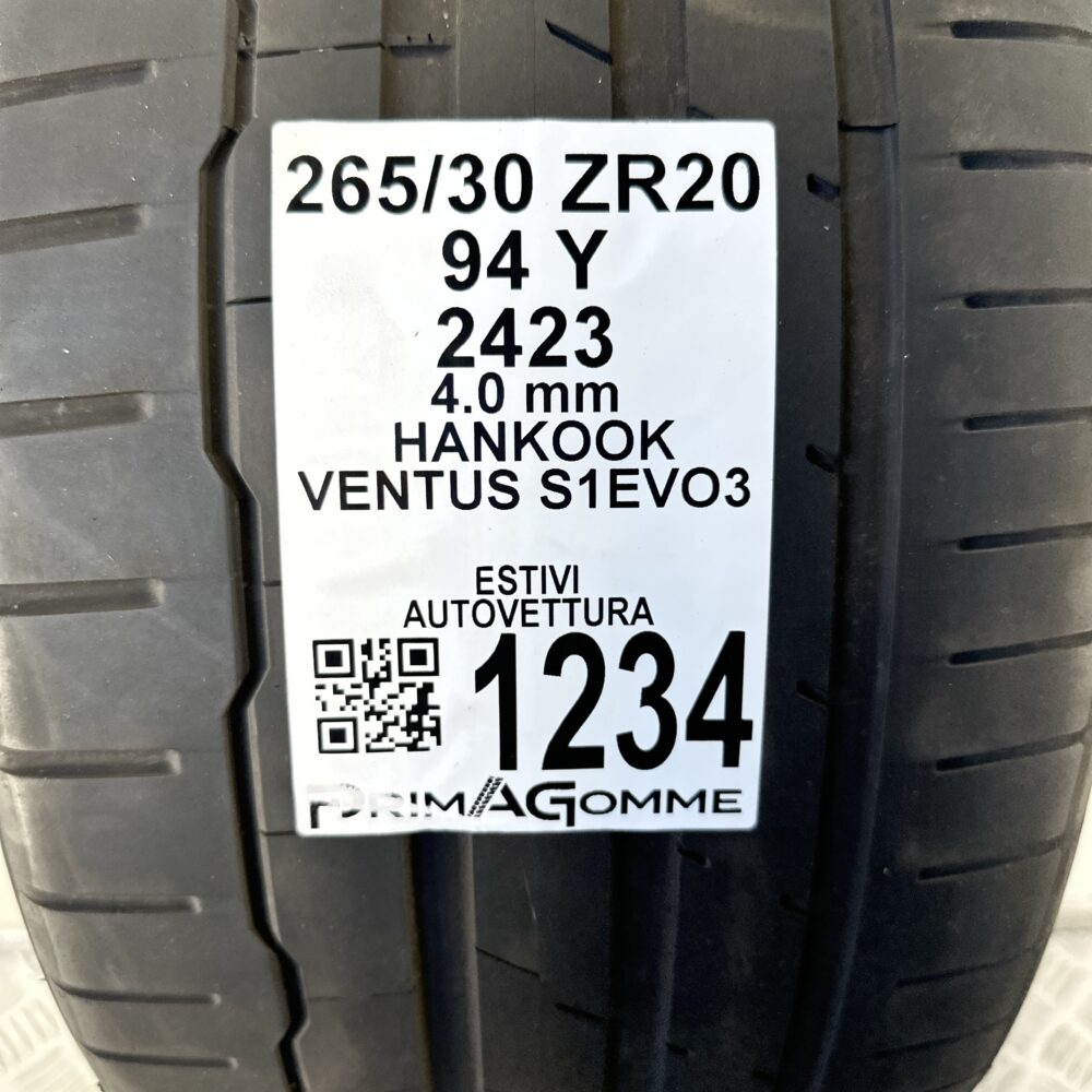 Pneumatico Usato 265 30 ZR20 94Y Hankook Ventus S1Evo3 Estivo | Gomme Usate | PrimaGomme.it Pneumatico usato 265 30 ZR20 Hankook Ventus S1Evo3 - foto 4