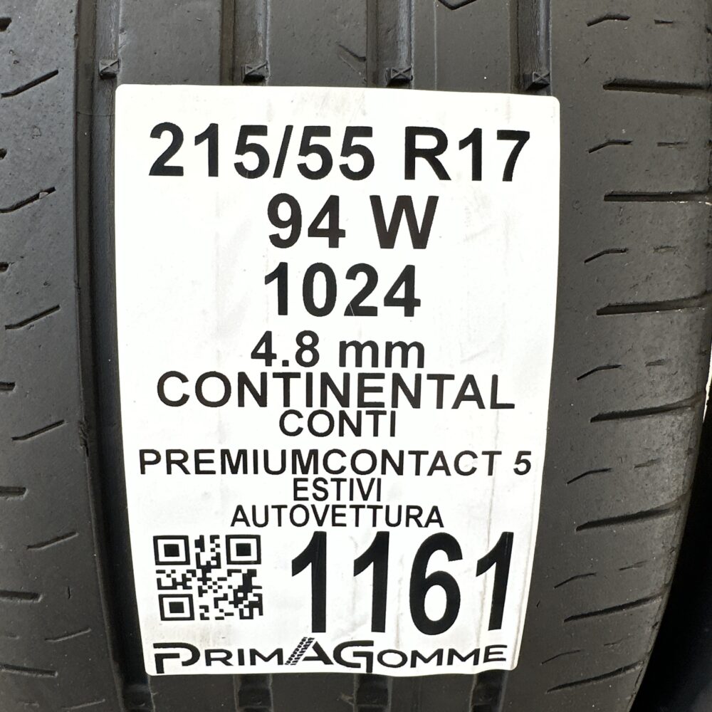 Pneumatici Usati 215 55 R17 94W Continental Conti PremiumContact 5 Estive | Gomme Usate | PrimaGomme.it Pneumatici usati 215 55 R17 Continental Conti PremiumContact 5 - foto 2