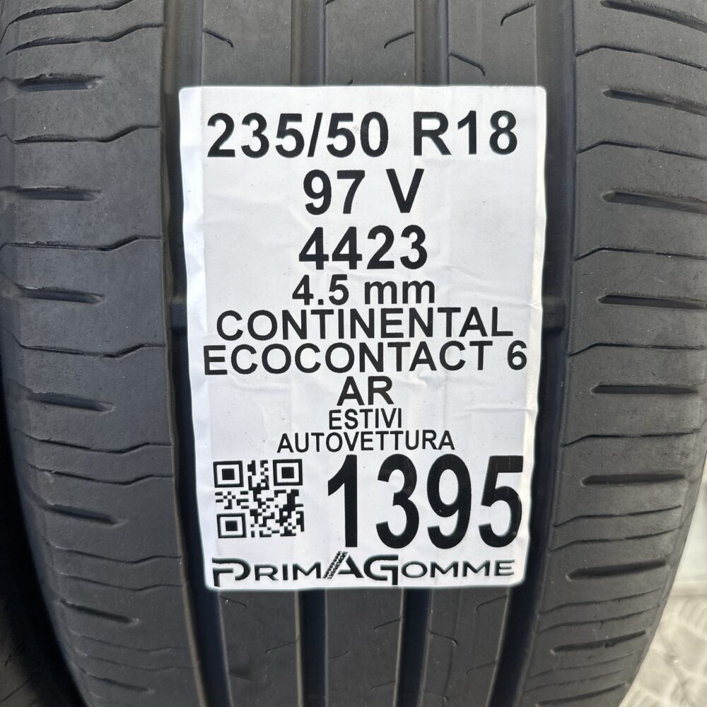 Gomme Usate 235 50 R18 97V Continental Ecocontact 6 Estive | Gomme Usate | PrimaGomme.it Gomme Usate 235 50 R18 97V Continental Ecocontact 6 Estive - immagine 6