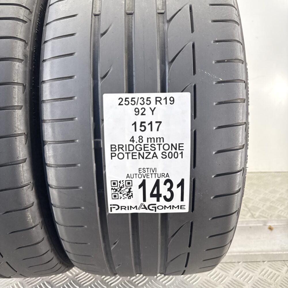Gomme Usate 255 35 R19 92Y Bridgestone Potenza S001 Estive | Gomme Usate | PrimaGomme.it Gomme Usate 255 35 R19 92Y Bridgestone Potenza S001 Estive - immagine 2
