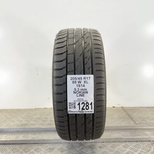 Pneumatico Usato 205 45 R17 XL 88W Nokian Line 76% Estivo