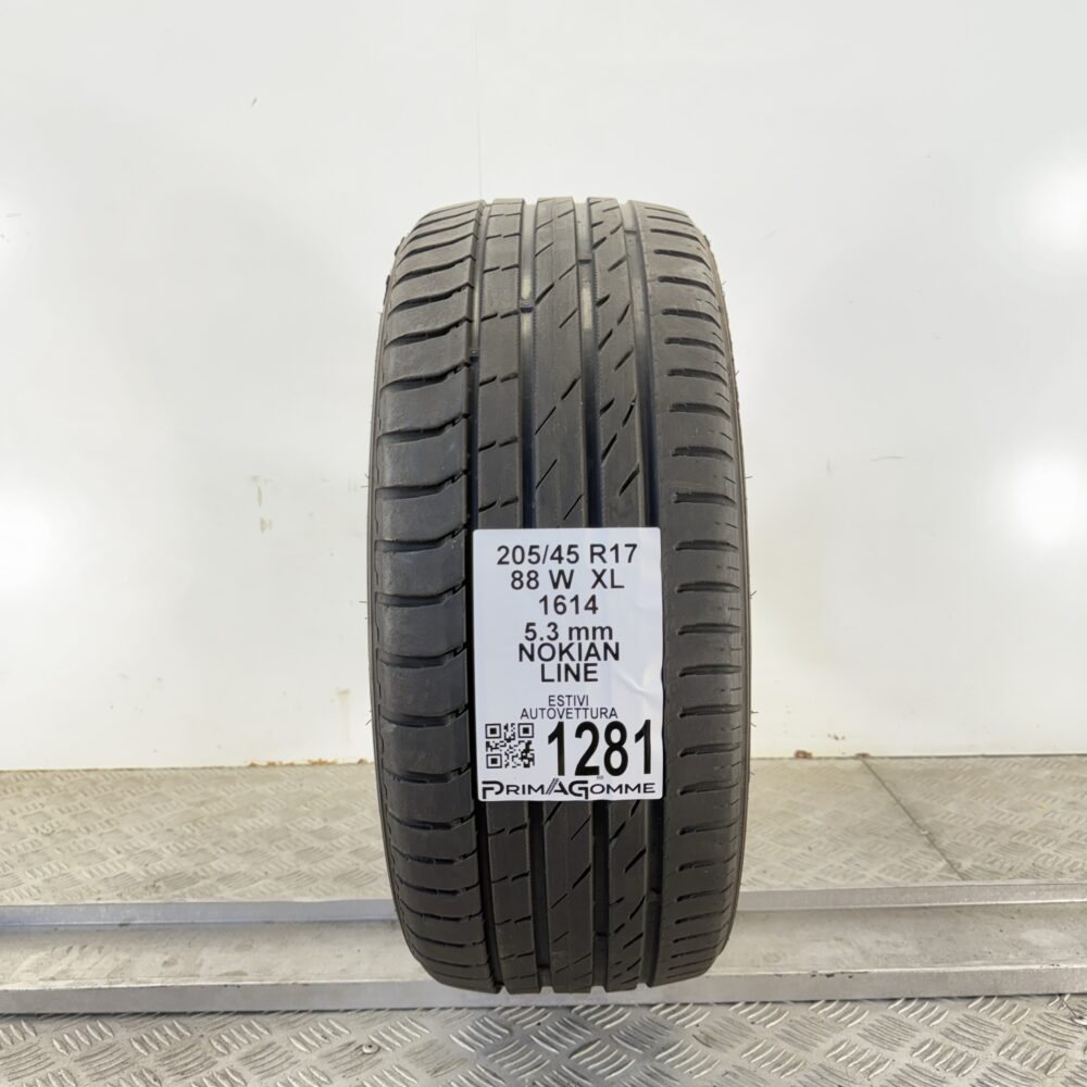 Pneumatico Usato 205 45 R17 XL 88W Nokian Line 76% Estivo | Gomme Usate | PrimaGomme.it Pneumatico usato 205 45 R17 Nokian Line - foto 2