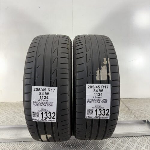 Pneumatici Usati 205 45 R17 84W Bridgestone Potenza S001 Estive