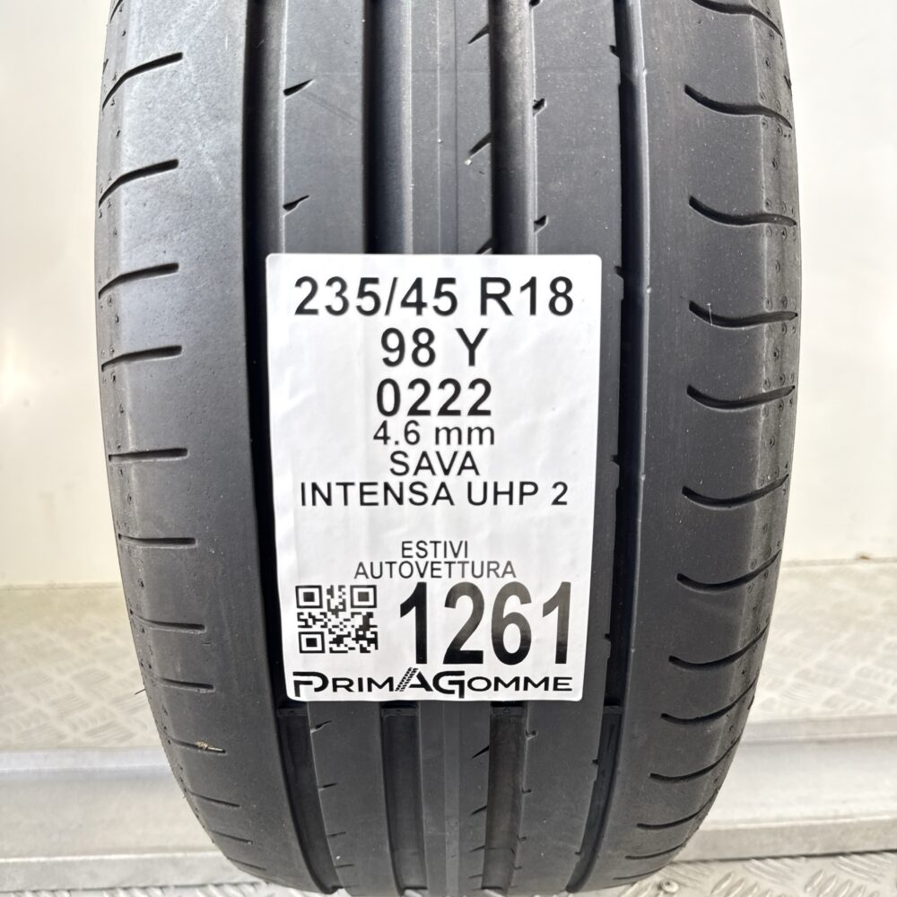 Gomma Usata 235 45 R18 98Y Sava Intensa UHP 2 Estiva | Gomme Usate | PrimaGomme.it Gomma Usata 235 45 R18 98Y Sava Intensa UHP 2 Estiva - immagine 3