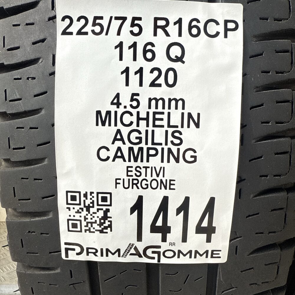 Pneumatici Usati 225 75 R16 116Q Michelin Agilis Camping Estive | Gomme Usate | PrimaGomme.it Pneumatici usati 225 75 R16 Michelin Agilis Camping